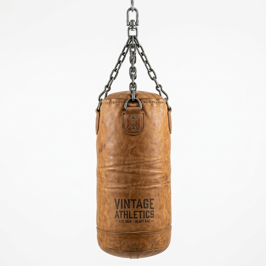 Vintage Cowhide Hanging Heavy Bag