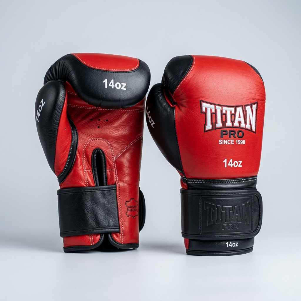 Titan Pro Leather Fight Gloves