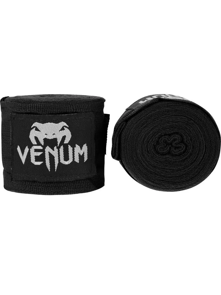 Venum Kontact Boxing Hand Wraps (4m, Black)
